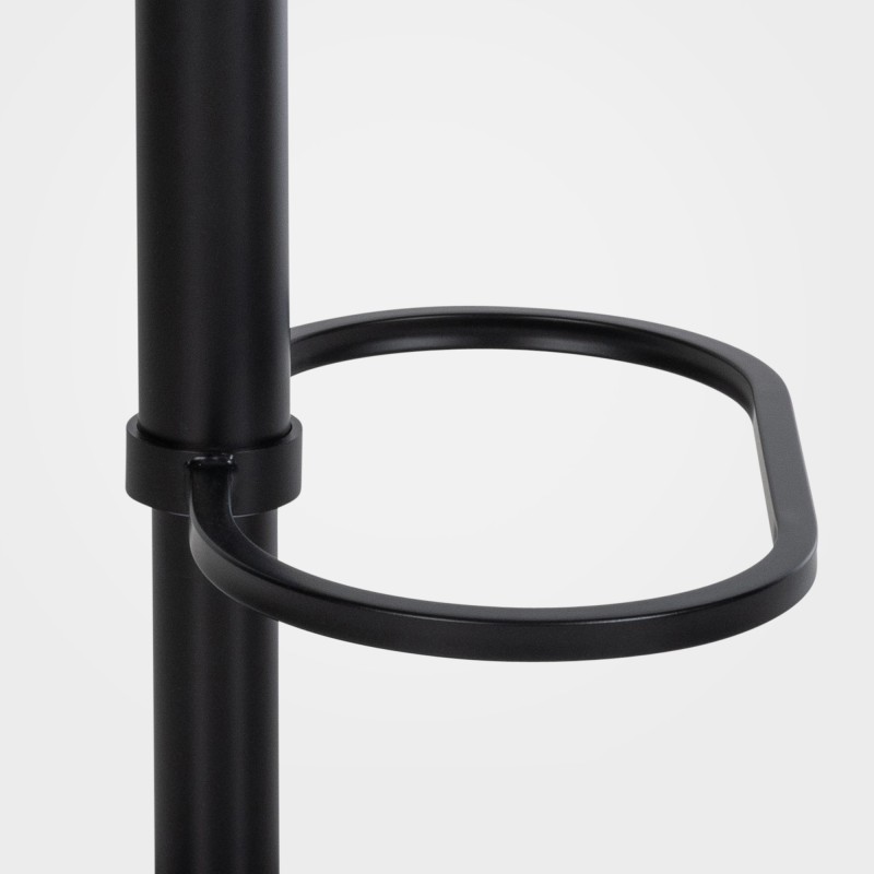 Tyylikäs säädettävä baarijakkara samettipäällysteellä ja käsinojilla