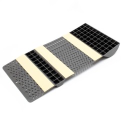 Pysäköintimatot 2 kpl, 52,8 x 25 x 5,2 cm, musta, itsekiinnittyvä pysäköintiapu kynnyksellä