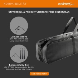 Walimex pro jalustalaukku 98 cm max 4 kpl studiostatiiveille max 96 cm musta