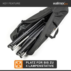 Walimex pro jalustalaukku 98 cm, max. 4 kpl studiostatiiveille (max. 96 cm), musta