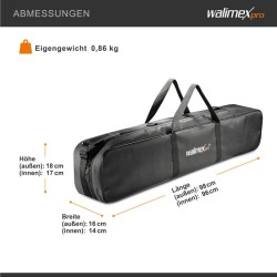 Walimex pro jalustalaukku 98 cm, max. 4 kpl studiostatiiveille (max. 96 cm), musta