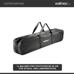 Walimex pro jalustalaukku 98 cm, max. 4 kpl studiostatiiveille (max. 96 cm), musta