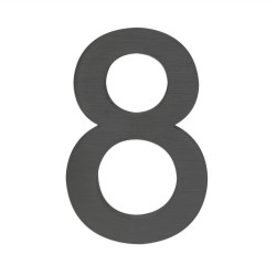 Talon numero 8, antrasiitti, ruostumaton teräs, 20 cm, moderni 3D-muotoilu, Arial