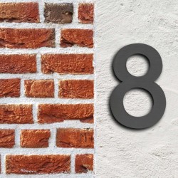 Talon numero 8, antrasiitti, ruostumaton teräs, 20 cm, moderni 3D-muotoilu, Arial