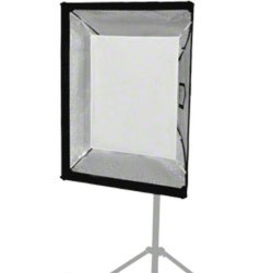 Walimex pro Softbox PLUS 60 x 80 cm, 360° kääntyvä, diffuusorit, kenno ja kuljetuslaukku