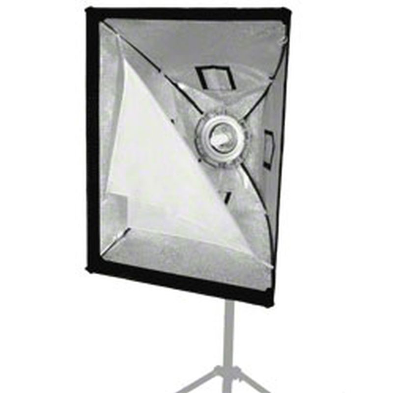 Walimex pro Softbox PLUS 60 x 80 cm, 360° kääntyvä, diffuusorit, kenno ja kuljetuslaukku