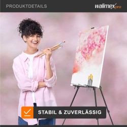 Walimex pro maalausteline L 50-165 cm, alumiini, max. kangaskoko 122 cm, sisältää kantolaukun