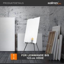 Walimex pro maalausteline L 50-165 cm, alumiini, max. kangaskoko 122 cm, sisältää kantolaukun