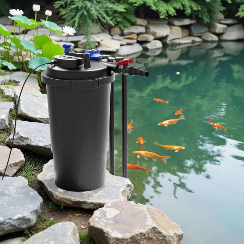 SunSun CPF-15000 painesuodatin 10 000 l/h, 18 W UVC, 30 000 l lampille