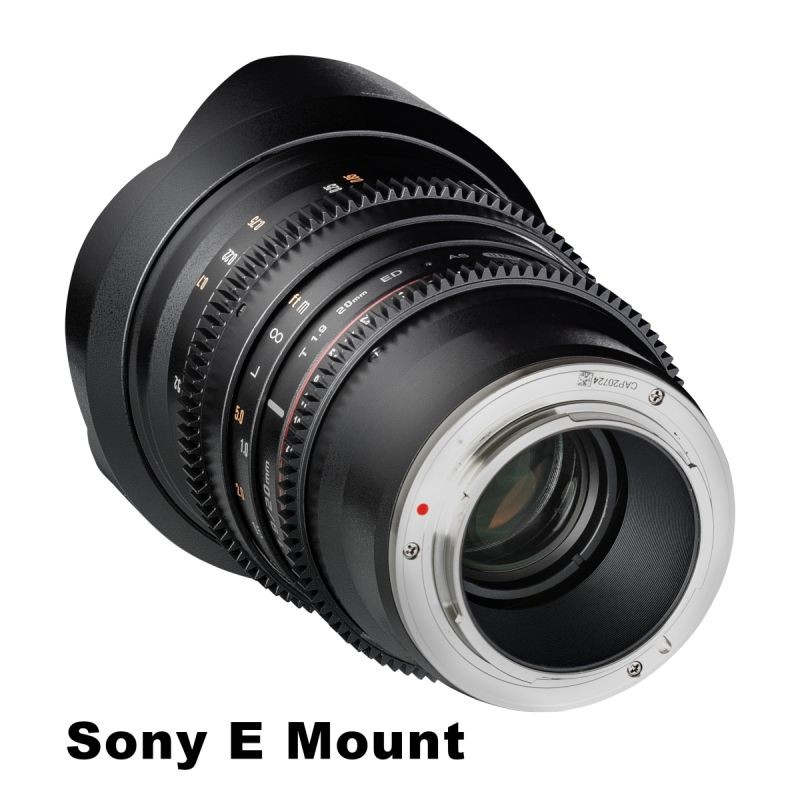 Samyang MF 20mm T1.9 videobjektiivi Sony E