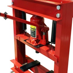 20 t hydraulinen prässi, 500 mm, teräs, punainen