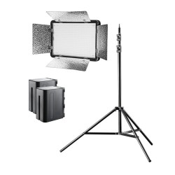 walimex pro LED Versalight 500 Daylight valaistussetti jalusta 260 cm ja 2 akkua