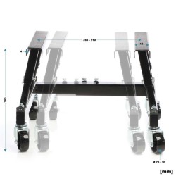 Hydraulinen nostin ja tukiteline mönkijöille moottoripyörille ja ratsastajaleikkureille 680 kg
