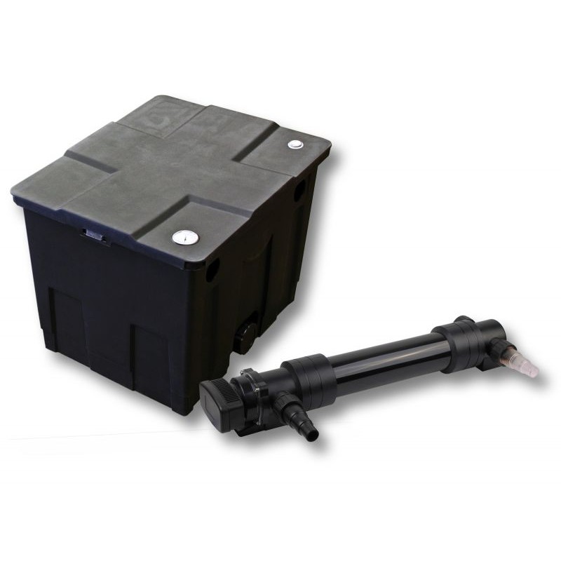SunSun suodatinpaketti: CBF-350 lampisuodatin 12 000 l ja CUV-636 UV-selkeytin 36 W