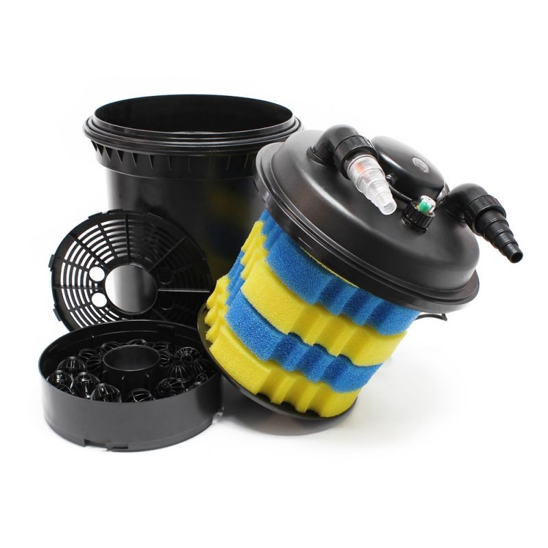 SunSun CPF-380 painesuodatinsetti, 12000 l, 11 W UV-C, NEO3800 SuperEco pumppu 3600 l/h, 5 m letku 38 mm
