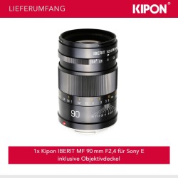 Kipon Iberit 90mm F2.4 manuaalinen objektiivi Sony E -kennolle