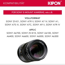 Kipon Iberit 90mm F2.4 manuaalinen objektiivi Sony E -kennolle