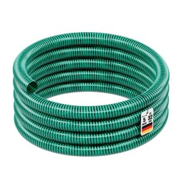Imu- ja painesletku 32 mm, 5 m, vihreä, PVC, lampupumpuille ja talousvesilaitteille