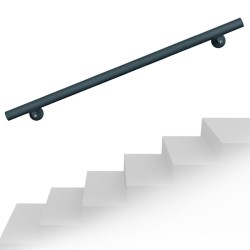 Kaide 100 cm, ruostumaton teräs, antrasiitti, kiinnikkeet