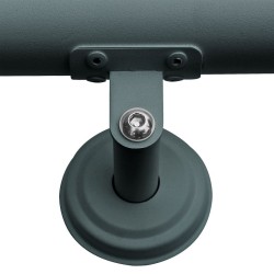 Kaide 100 cm, ruostumaton teräs, antrasiitti, kiinnikkeet