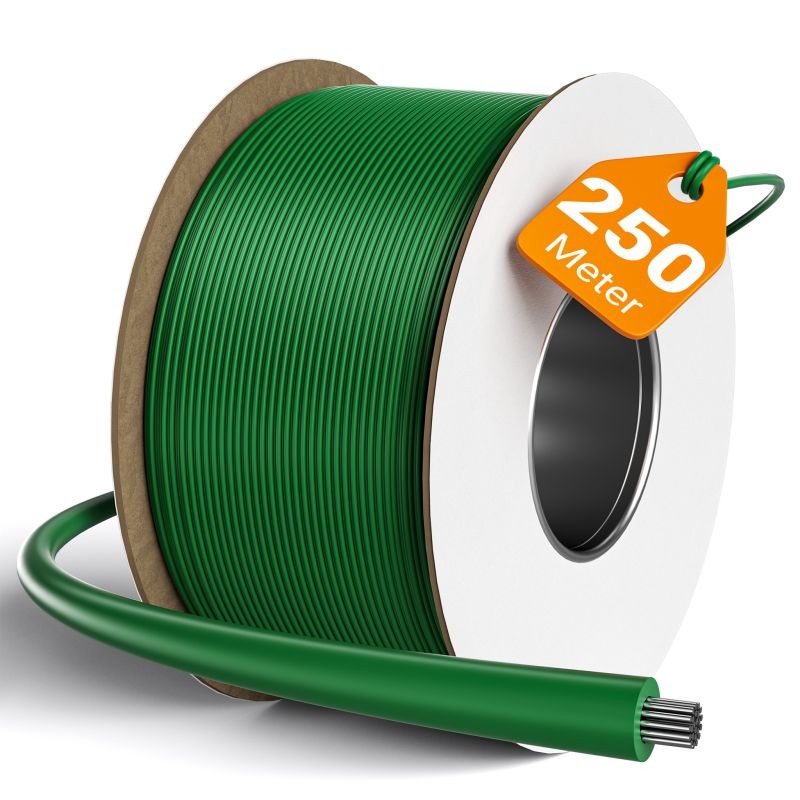 Robottiruohonleikkurin rajauskaapeli 250 m, 2,7 mm, TCCA, vihreä