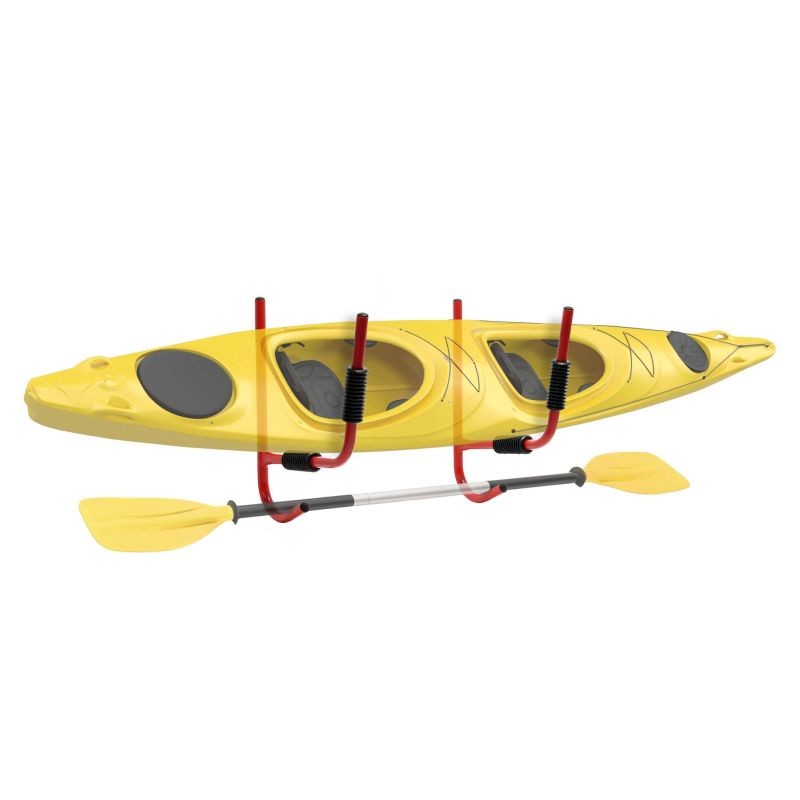 Seinäteline kajakeille, kanooteille ja SUP-laudoille, taittuva, kantavuus 80 kg