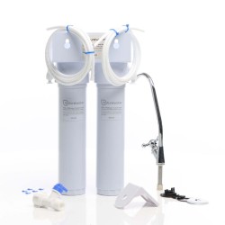 Naturewater NW 2 PPUF 2 vaiheinen vedenpuhdistin tiskialtaan alle sedimentti ja ultrasuodatin hana