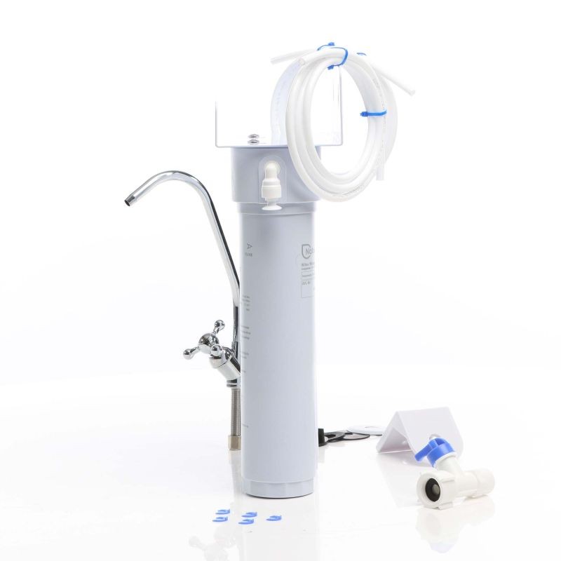 Naturewater NW-2-PPUF 2-vaiheinen vedenpuhdistin tiskialtaan alle, sedimentti- ja ultrasuodatin, hana