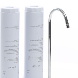 Naturewater NW-2-CTOUF 2-vaiheinen pöytämallinen vedenpuhdistin, aktiivihiili- ja ultrafilter-suodatin