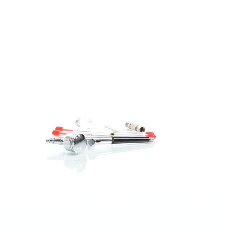 Airbrush-pistolisetti Set 130T Double Action, suuttimet 0,2-0,5 mm, 7 ml maalikuppi