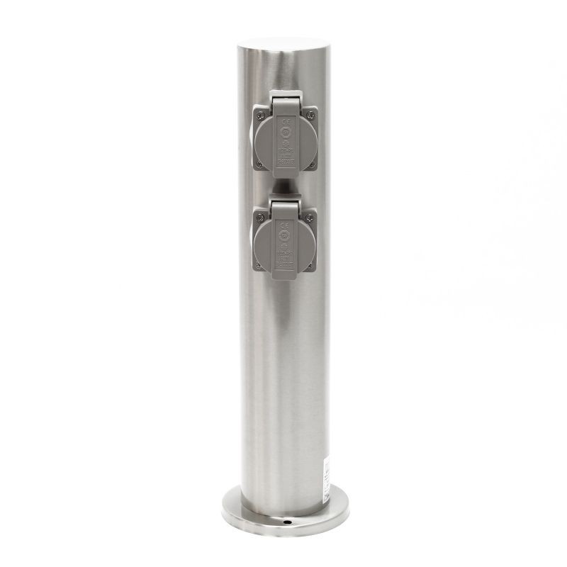 Ulkopistorasia 4-porttinen, ruostumaton teräs, IP44, 230V