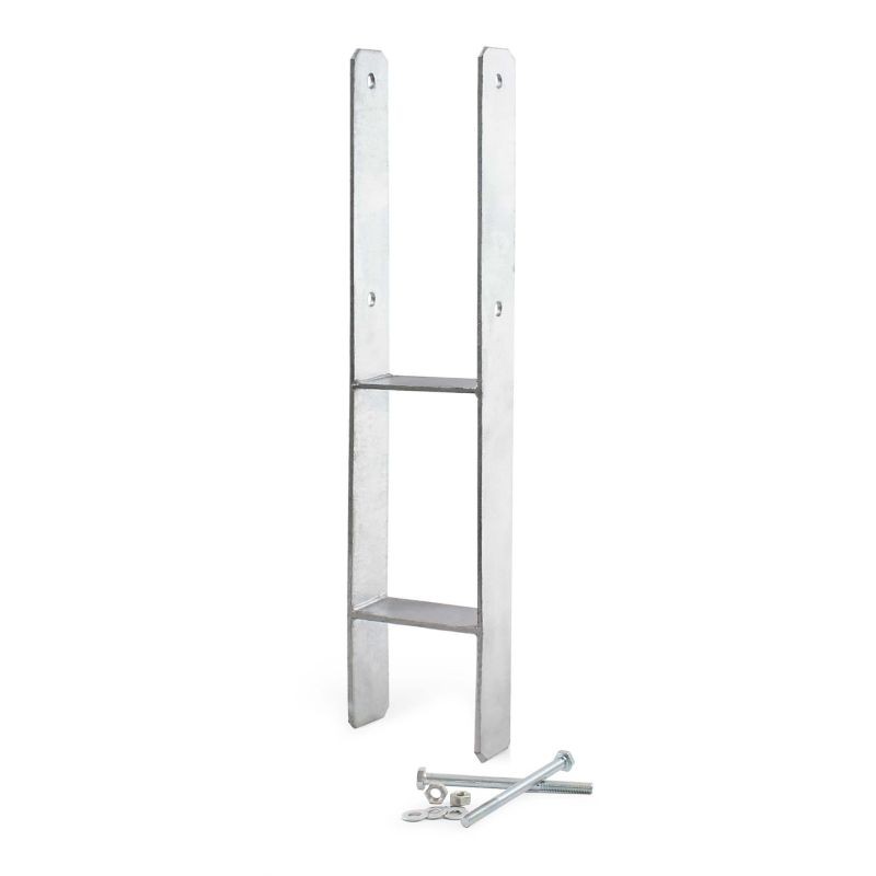 XPOtool H-tolppajaljat 121 x 600 mm, kuumasingalvattu hiiliteräs, 2 kpl