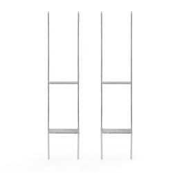 XPOtool H-tolppajaljat 121 x 600 mm, kuumasingalvattu hiiliteräs, 2 kpl