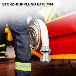 Storz-paineliitin B 75 mm alumiini, pitkä putkenpää, 001AL3