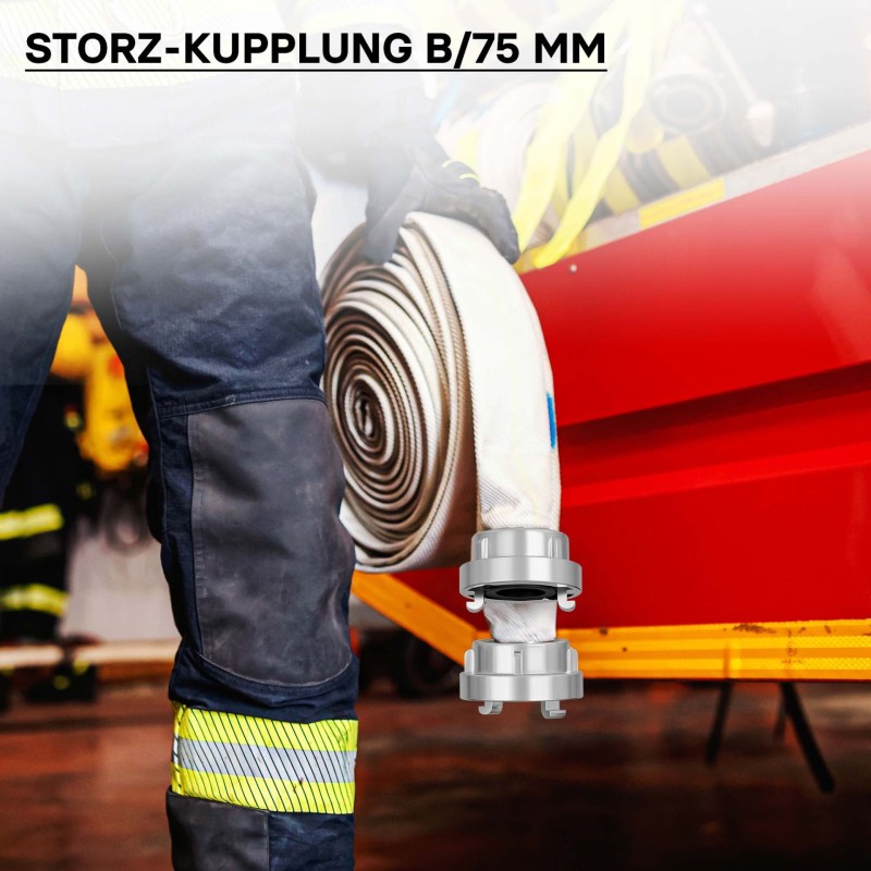 Storz-paineliitin B 75 mm alumiini, pitkä putkenpää, 001AL3