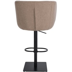 Gambo huopapäällysteinen baarijakkara säädettävällä korkeudella ja pyörivällä istuimella