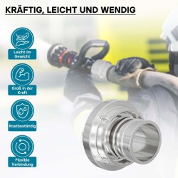 Storz-paineliitin B 75 mm alumiini, pitkä putkenpää, 001AL3