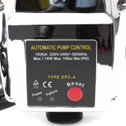 Painekytkin EPC 4 230V 10 bar kuivakäyntisuojalla pumpuille ja vesijärjestelmille