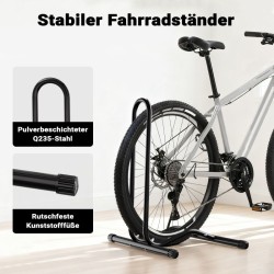 Toboli siirrettävä polkupyörän huoltoteline, max. 60 mm renkaan leveys, musta