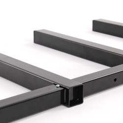 XPOtool metalliset puutelineet 2 kpl, 310 x 30 x 455 mm, 50 kg/taso, musta