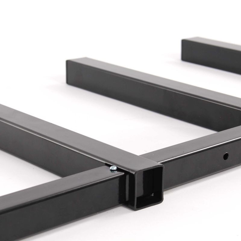 XPOtool metalliset puutelineet 2 kpl, 310 x 30 x 455 mm, 50 kg/taso, musta
