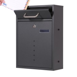 Postilaatikkosetti V51 2x3, 6 kpl, antrasiitti, lukittavat seinäpostilaatikot näkymäikkunoilla
