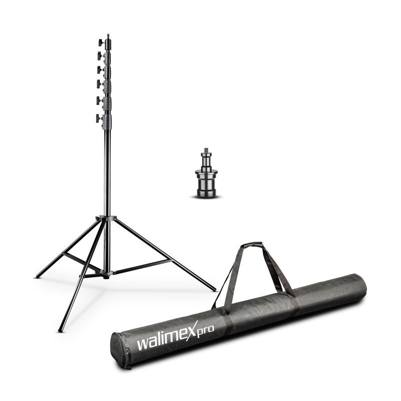 Walimex pro Jumbo AIR valojalka 730 cm, alumiini, 22,5 kg kantavuus, ilmanpaineen vaimennus
