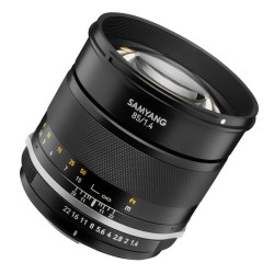 Samyang MF 85 mm F1.4 MK2 muotokuvaobjektiivi Canon EF, täyskenno ja APS-C, sääsuojaus