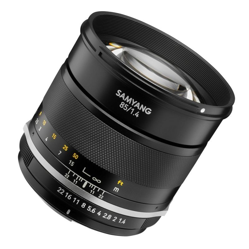 Samyang MF 85 mm F1.4 MK2 muotokuvaobjektiivi Canon EF, täyskenno ja APS-C, sääsuojaus