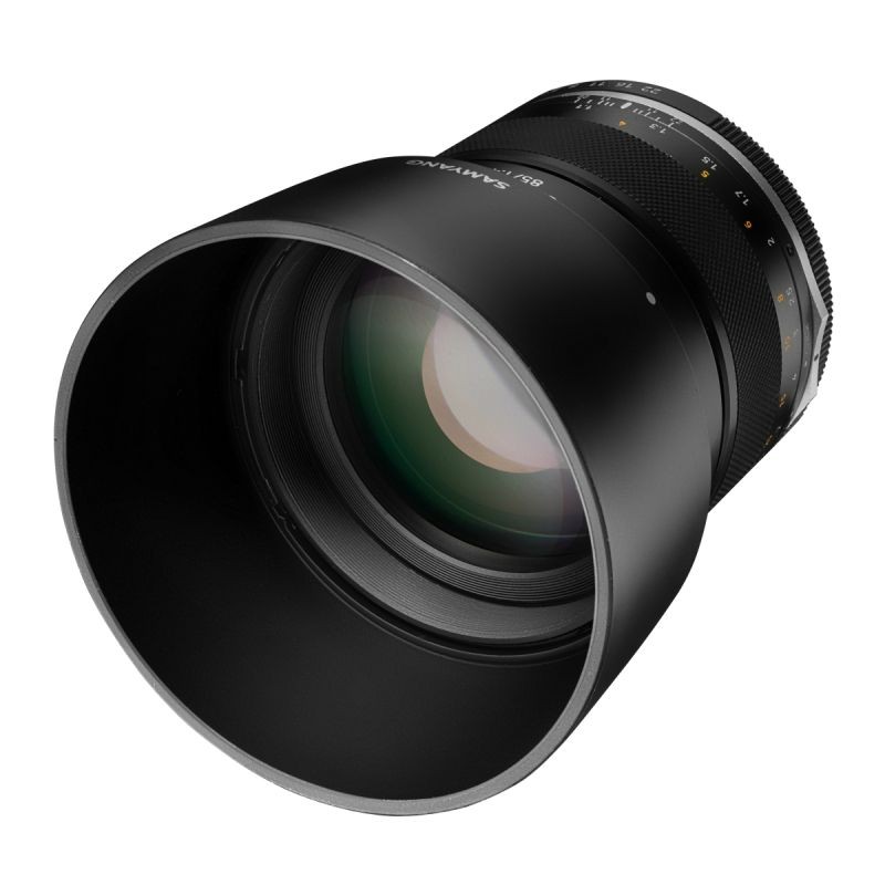 Samyang MF 85 mm F1.4 MK2 muotokuvaobjektiivi Canon EF, täyskenno ja APS-C, sääsuojaus