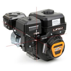 LIFAN KP230 bensiinimoottori 6,5 hv, 4-tahtinen, 223 cm³, 19,05 mm akseli, tärinälevyihin ja rakennuskoneisiin