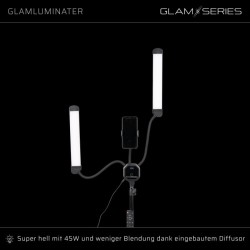 GLAMSERIES GlamLuminater ammattimainen LED-valaisin, musta