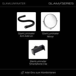 GLAMSERIES GlamLuminater ammattimainen LED-valaisin, musta