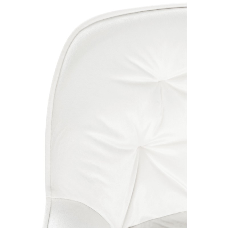 Gibson samettinen baarijakkara korkealla selkänojalla ja jalkatuella